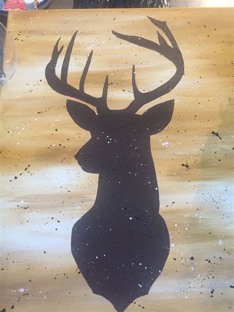 easy deer painting ideas|deer painting background.